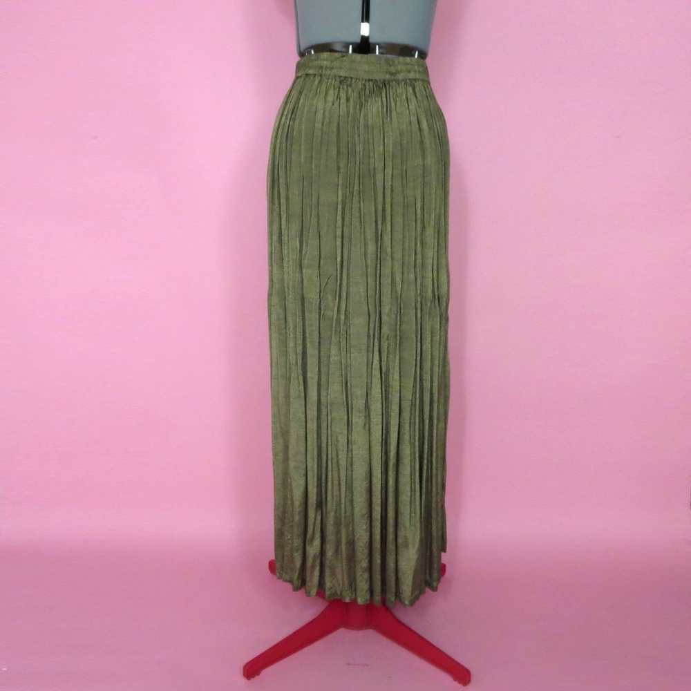 Vintage Gold Bronze Maxi Skirt
